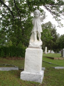 Maggie Purifoy's Grave Marker - Lace Dress, Bare Feet, and Chubby Legs