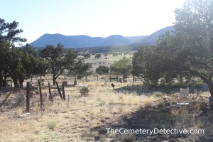 Datil Cemetery New Mexico - View of the Distant Mountains