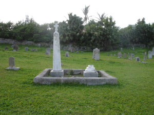 Military Cemetery on Bermuda. Grave marker of Yellow Fever Victim