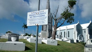 St. Pauls Cemetery Sign Bermuda