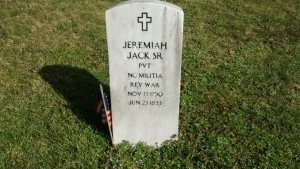 Jeremiah Jack St. Pvt. Revolutionary War