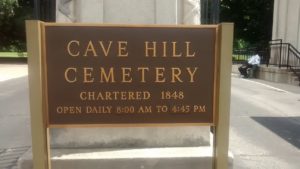 Cave Hill Cemetery Sign