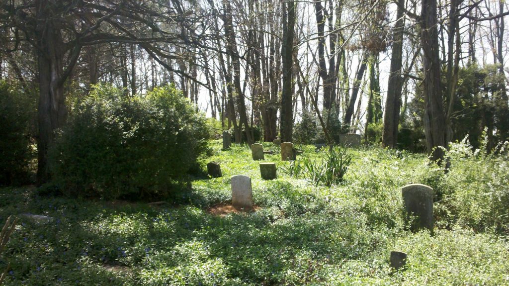 Gravestones in Stanton Cemetery