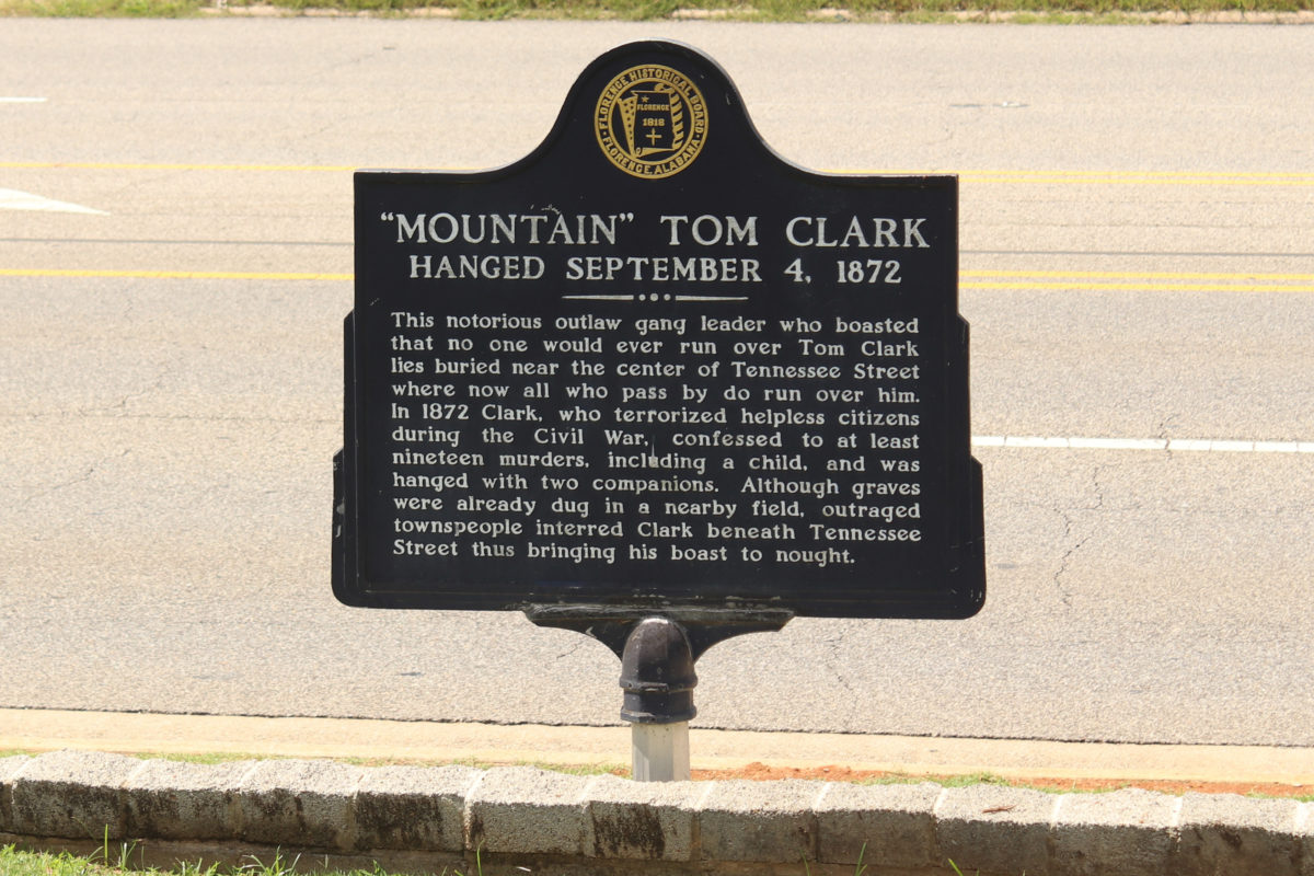 Florence City Cemetery – YOU WON’T RUN OVER TOM CLARK!